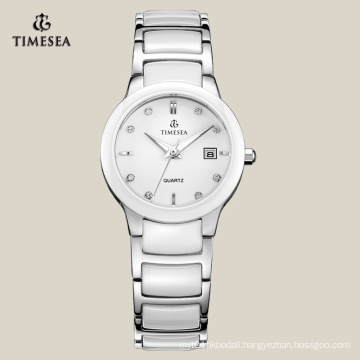 White Ceramic Quartz Fashion Wrist Watch for Ladies 71075